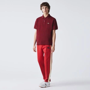 Lacoste SPORT Erkek Classic Fit Organik Pamuk Bordo Polo