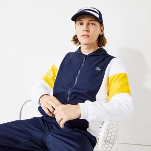 Lacoste SPORT Erkek Kapüşonlu Renk Bloklu Renkli Ceket