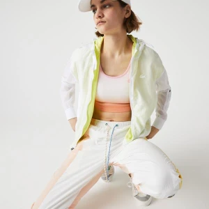 Lacoste SPORT Kadın Regular Fit Kapüşonlu Fermuarlı Sarı Ceket