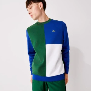 Lacoste Sport Męska Dwuwarstwowa Bluza Z Mieszanki Bawełny W Bloki Kolorystyczne