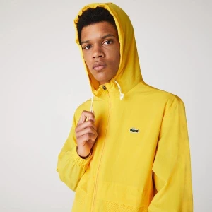 Lacoste Sport Męska Wyłożona Taftą Wiatrówka Z Kapturem