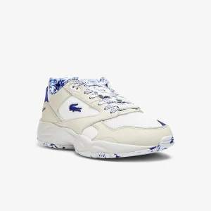 Lacoste Storm 96 Lo 1121 1 Sfa Kadın Beyaz - Mavi Sneaker