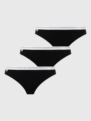 Lacoste stringi 3-pack kolor czarny