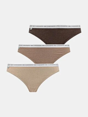 Lacoste stringi 3-pack kolor różowy