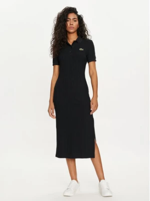 Lacoste Sukienka codzienna EF9129 Czarny Slim Fit