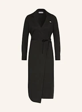 Lacoste Sukienka Kopertowa schwarz