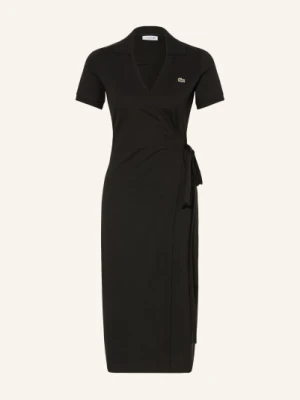 Lacoste Sukienka Kopertowa schwarz