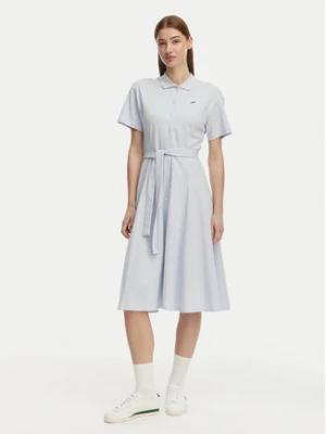 Lacoste Sukienka koszulowa EF9621 Niebieski jasny Regular Fit