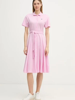 Lacoste sukienka letnia bawełniana