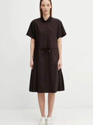 Lacoste sukienka letnia gładka z wełną