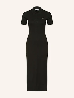 Lacoste Sukienka Polo schwarz