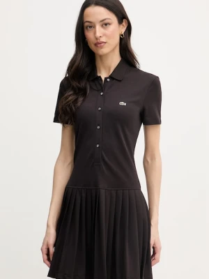 Lacoste sukienka polo z bawełną