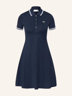 Lacoste Sukienka Polo Z Dżerseju blau
