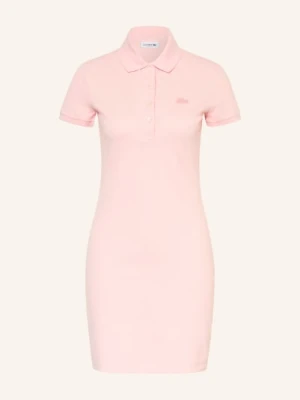 Lacoste Sukienka Polo Z Piki rosa