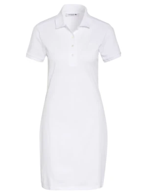 Lacoste Sukienka Polo Z Piki weiss