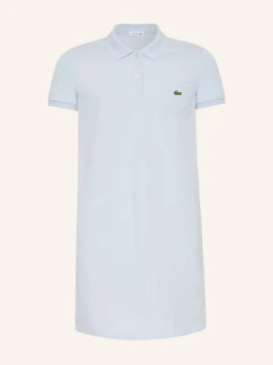Lacoste Sukienka Polo Z Pikowanym Wzorem blau