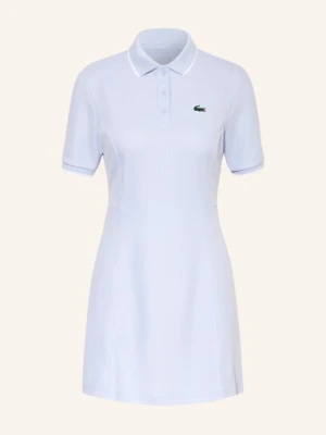 Lacoste Sukienka Polo Z Pikowanym Wzorem blau