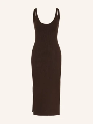 Lacoste Sukienka Z Dzianiny braun