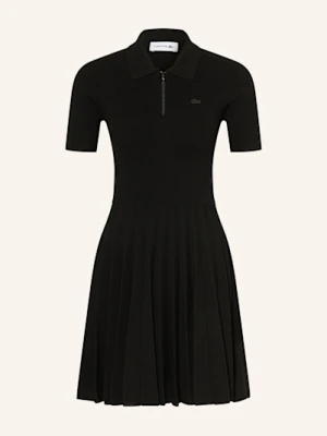 Lacoste Sukienka Z Dzianiny Z Plisami schwarz