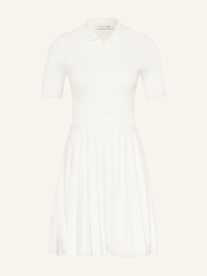 Lacoste Sukienka Z Dzianiny Z Plisami weiss