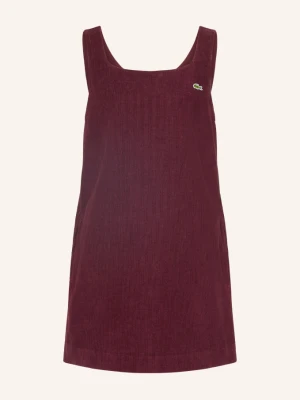 Lacoste Sukienka Z Sztruksu rot CIEMNOCZERWONY