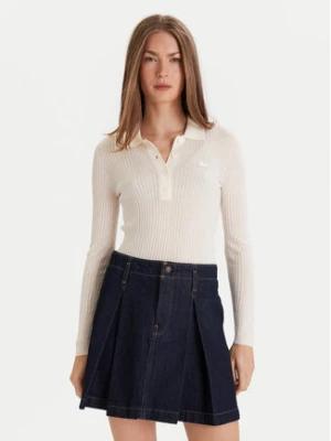 Lacoste Sweter AF4006 Écru Slim Fit
