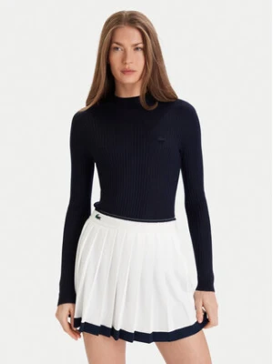 Lacoste Sweter AF4189 Granatowy Slim Fit