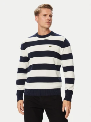 Lacoste Sweter AH0608 Granatowy Regular Fit