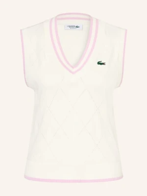 Lacoste Sweter Bez Rękawów weiss