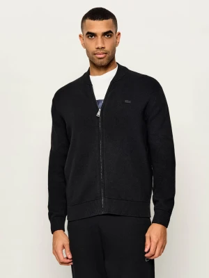 Lacoste Sweter | Classic fit | z dodatkiem wełny czarny