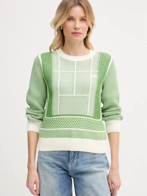 Lacoste sweter damski z bawełną