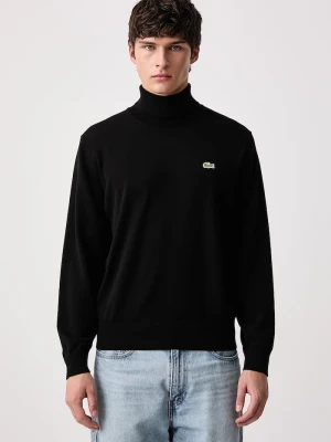 Lacoste sweter męski bawełniany czarny