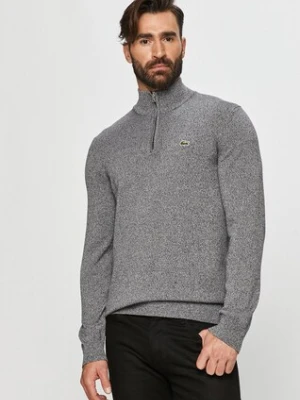 Lacoste sweter męski kolor granatowy z półgolfem