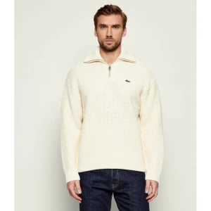Lacoste Sweter | Relaxed fit | z dodatkiem wełny