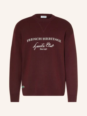 Lacoste Sweter rot