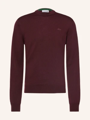 Lacoste Sweter rot CIEMNOCZERWONY