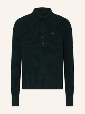 Lacoste Sweter Typu Troyer gruen