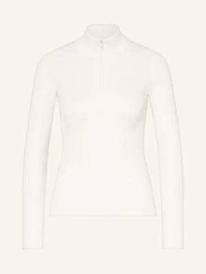 Lacoste Sweter Typu Troyer weiss