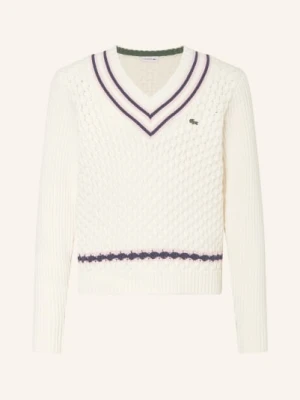 Lacoste Sweter weiss