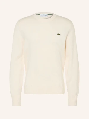 Lacoste Sweter weiss KREMOWY