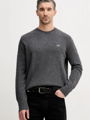 Lacoste sweter wełniany szary