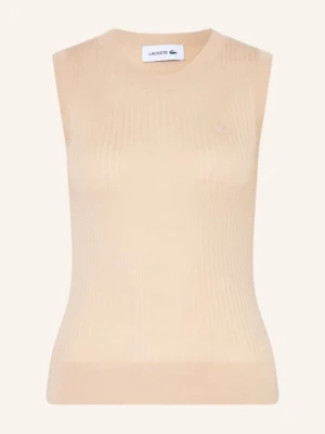 Lacoste Sweter Z Dzianiny beige
