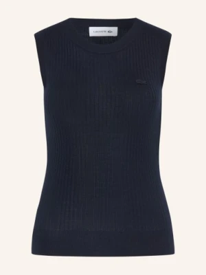 Lacoste Sweter Z Dzianiny blau