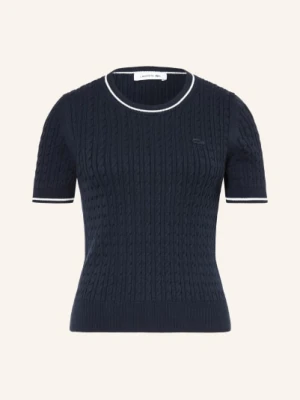 Lacoste Sweter Z Dzianiny blau