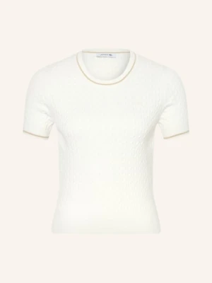 Lacoste Sweter Z Dzianiny weiss