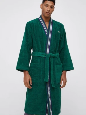 Lacoste szlafrok kolor zielony 0