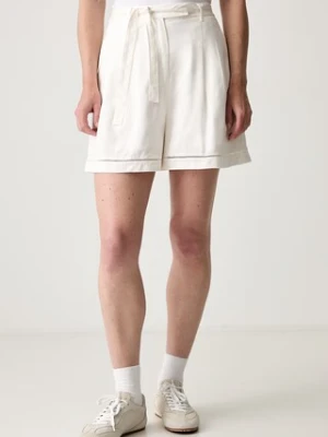 Lacoste szorty damskie z lyocellem