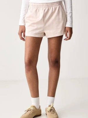 Lacoste szorty dresowe damskie różowy
