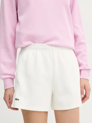 Lacoste szorty dresowe damskie z bawełną
