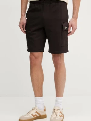 Lacoste szorty dresowe męskie bawełniane czarny